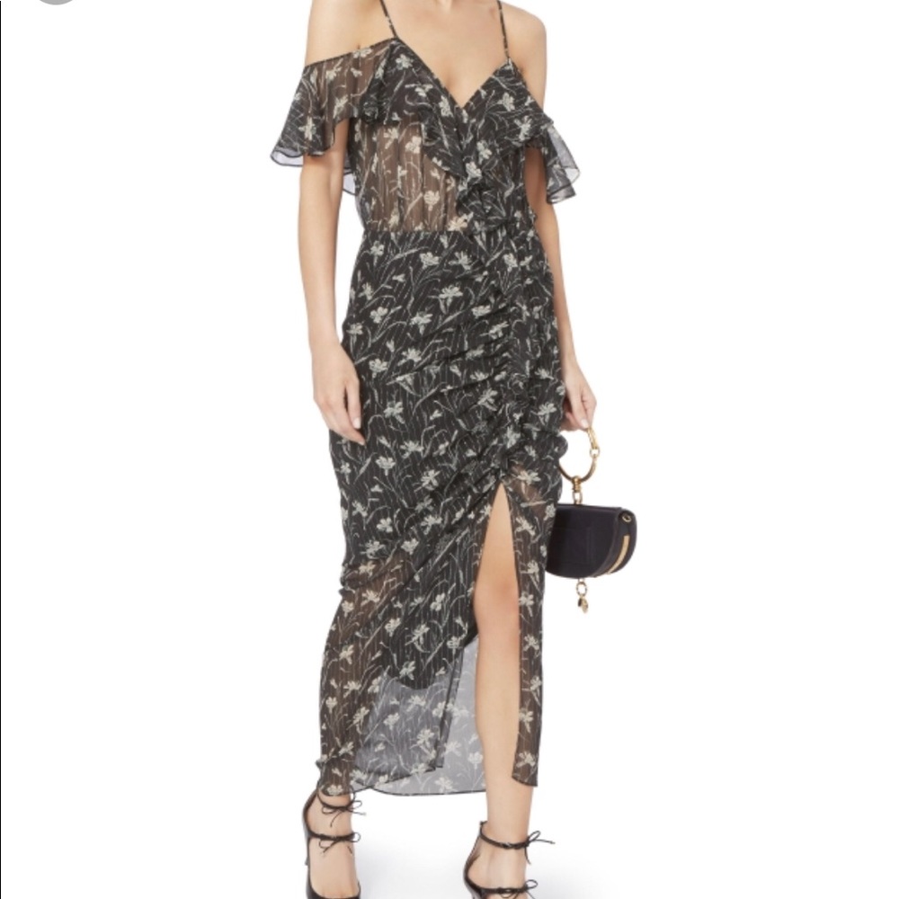 NWT Veronica Beard Marilyn Cold-Shoulder Dress 0